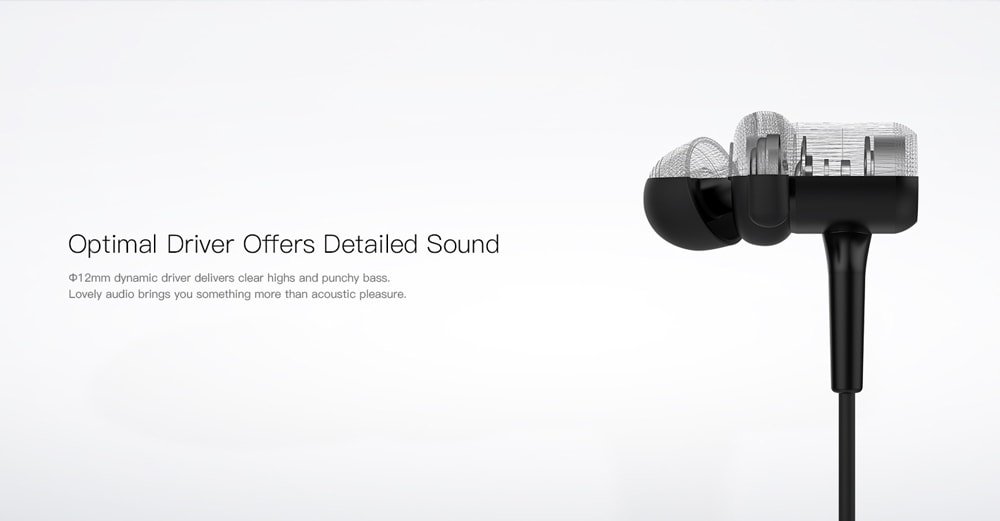 QCY M1C Bluetooth Earphones Wireless Magnetic Buds- Black