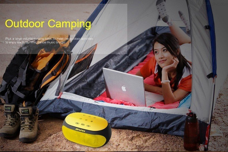 Original Awei Y200 HiFi Wireless Speaker Bluetooth - yellow Original Awei Y200 HiFi Wireless Speaker Bluetooth - yellow