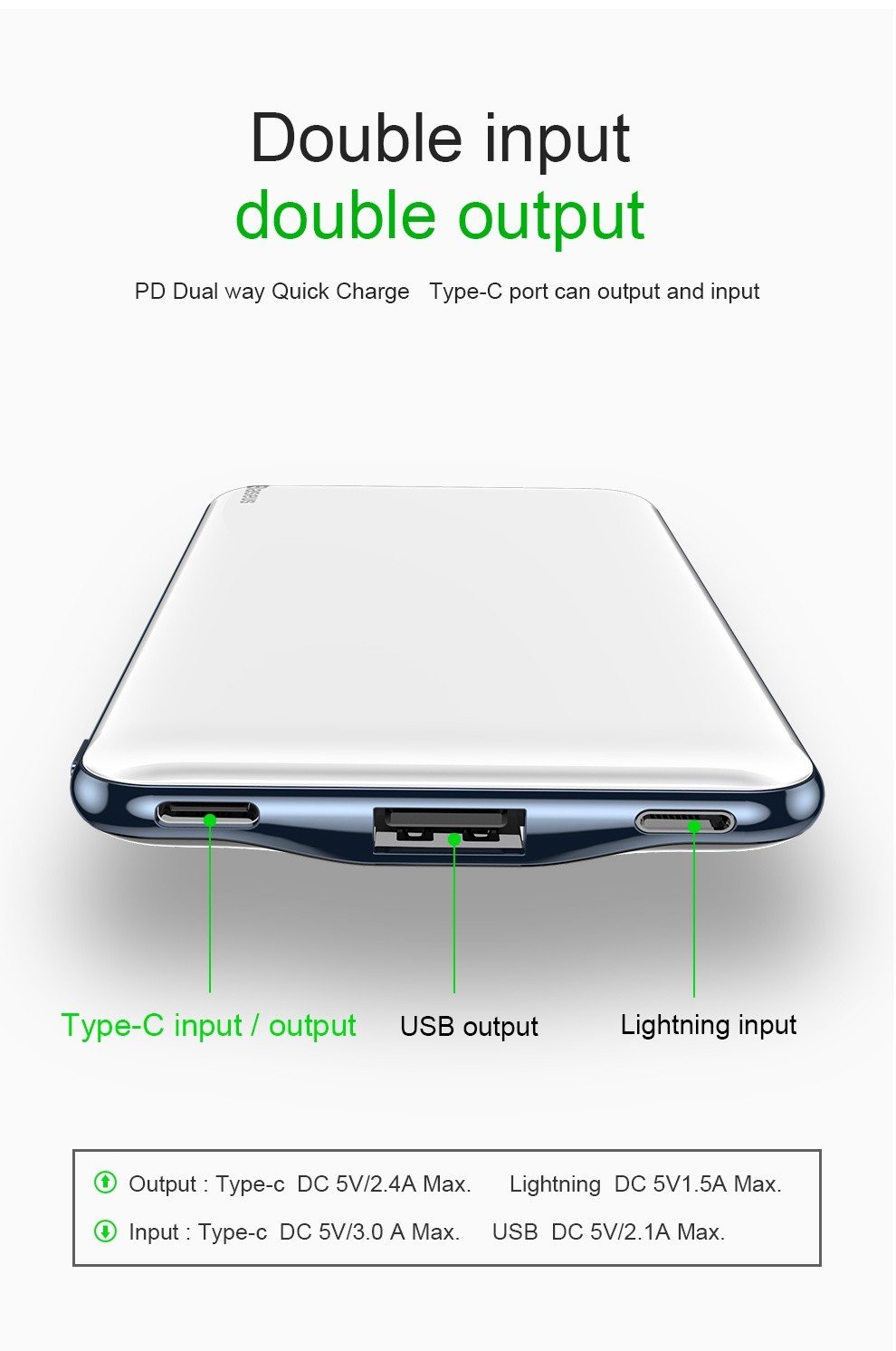 Original BASEUS M21 Simbo 10000 mAh Dual Type-C Power Bank w/Type-C Cable - Black Original BASEUS M21 Simbo 10000 mAh Dual Type-C Power Bank w/Type-C Cable - Black