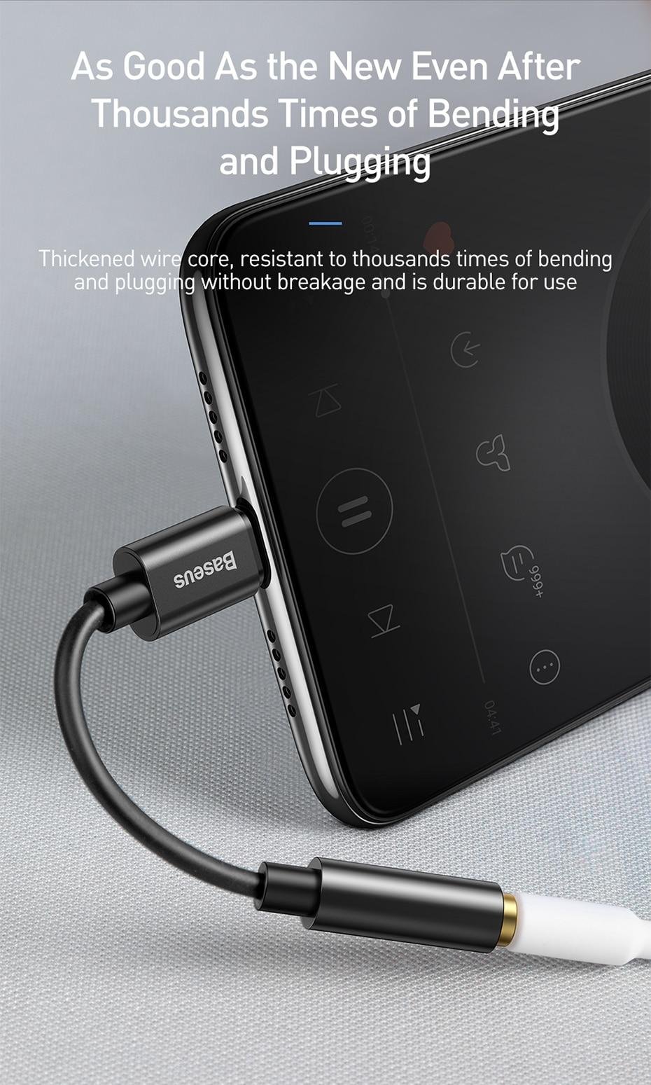 Original Baseus Type-C to 3.5mm Jack Audio AUX Original Baseus Type-C to 3.5mm Jack Audio AUX