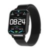 DT NO.1 DTX Smart Watch 1.78 inch High Resolution Full Touch Screen ECG Heart Rate Blood Pressure Oxygen Monitor - Black Stainless belt / Black Rubber Belt
