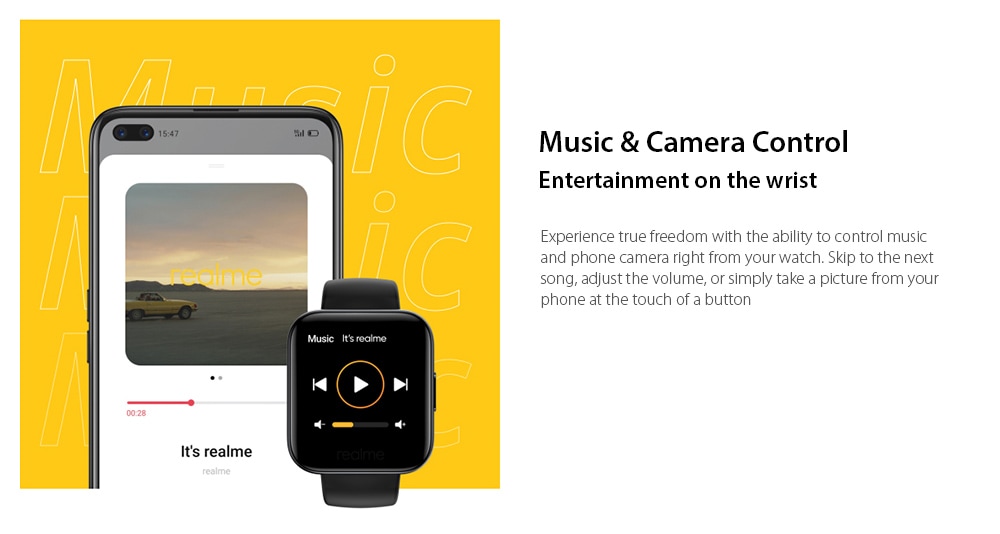 OPPO Realme Watches Smart Watch Music & Camera Control