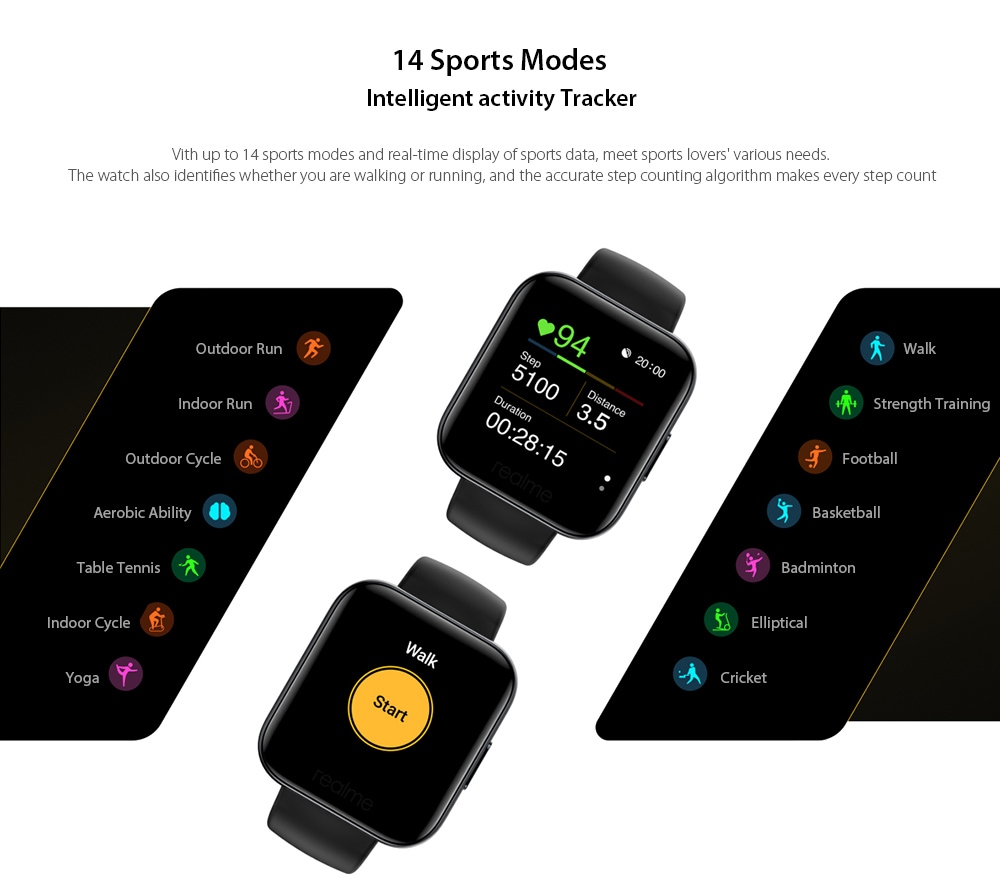 OPPO Realme Watches Smart Watch 14 Sports Modes