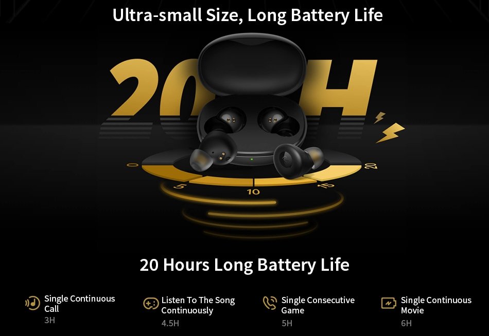 Original Realme Buds Q Wireless Earphones – Black Original Realme Buds Q Wireless Earphones – Black