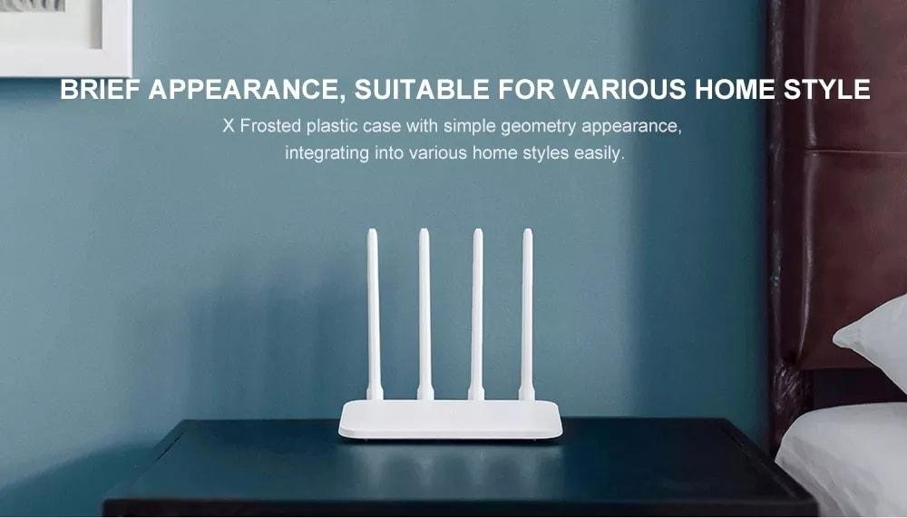 Original Xiaomi Mi WiFi Router 4C Global Version 300Mbps 4 Antennas Smart APP Control - White Original Xiaomi Mi WiFi Router 4C Global Version 300Mbps 4 Antennas Smart APP Control - White
