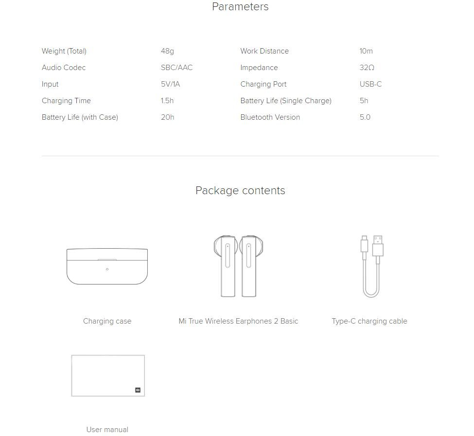 Original MI True Wireless Earphones Air 2 ( SE ) – White Original MI True Wireless Earphones Air 2 ( SE ) – White