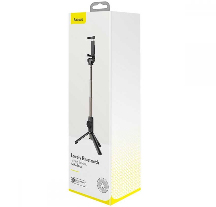 Original BASEUS LOVELY BLUETOOTH FOLDING BRACKET SELFIE STICK - BLACK Baseus-Wireless-Bluetooth-Selfie-Stick-p