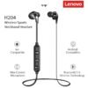 Original Lenovo H204 Wireless Sport Bluetooth Earphone Neckband Bass Headset with Microphone - black