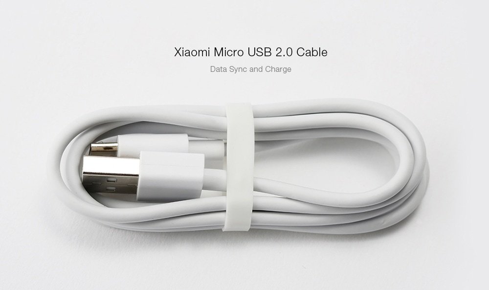 Original Xiaomi Mi Micro USB Cable- white Original Xiaomi Mi Micro USB Cable- white