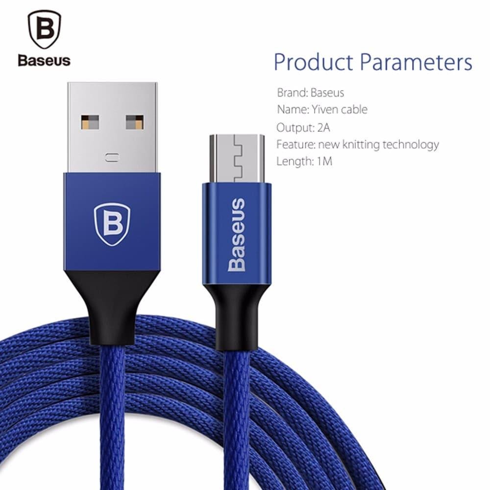 Original Baseus Yiven Cable For Micro USB 1.5M – Black Original Baseus Yiven Cable For Micro USB 1.5M – Black