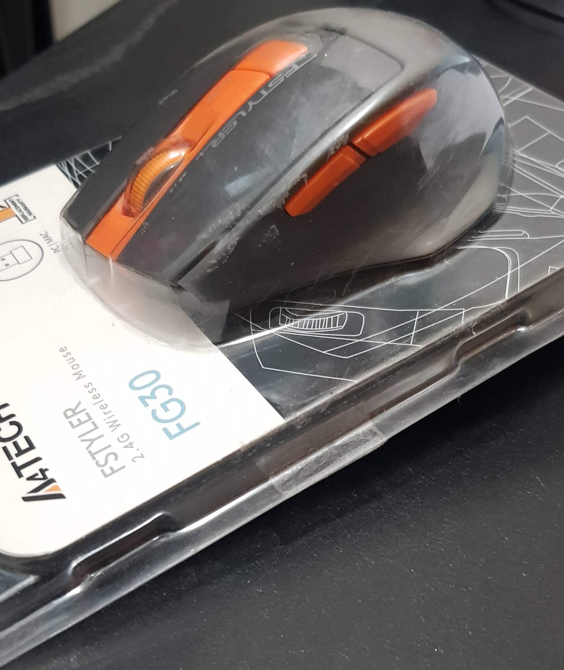 Original A4tech FG30 Wireless Mouse - orange