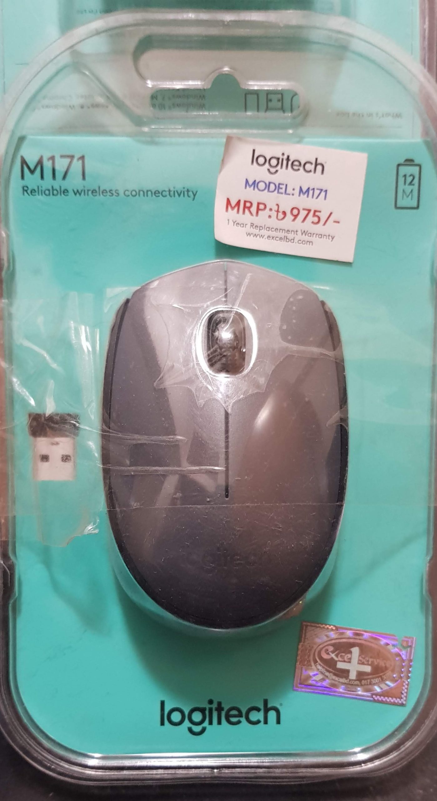 Original Logitech M171 Wireless Mouse - black