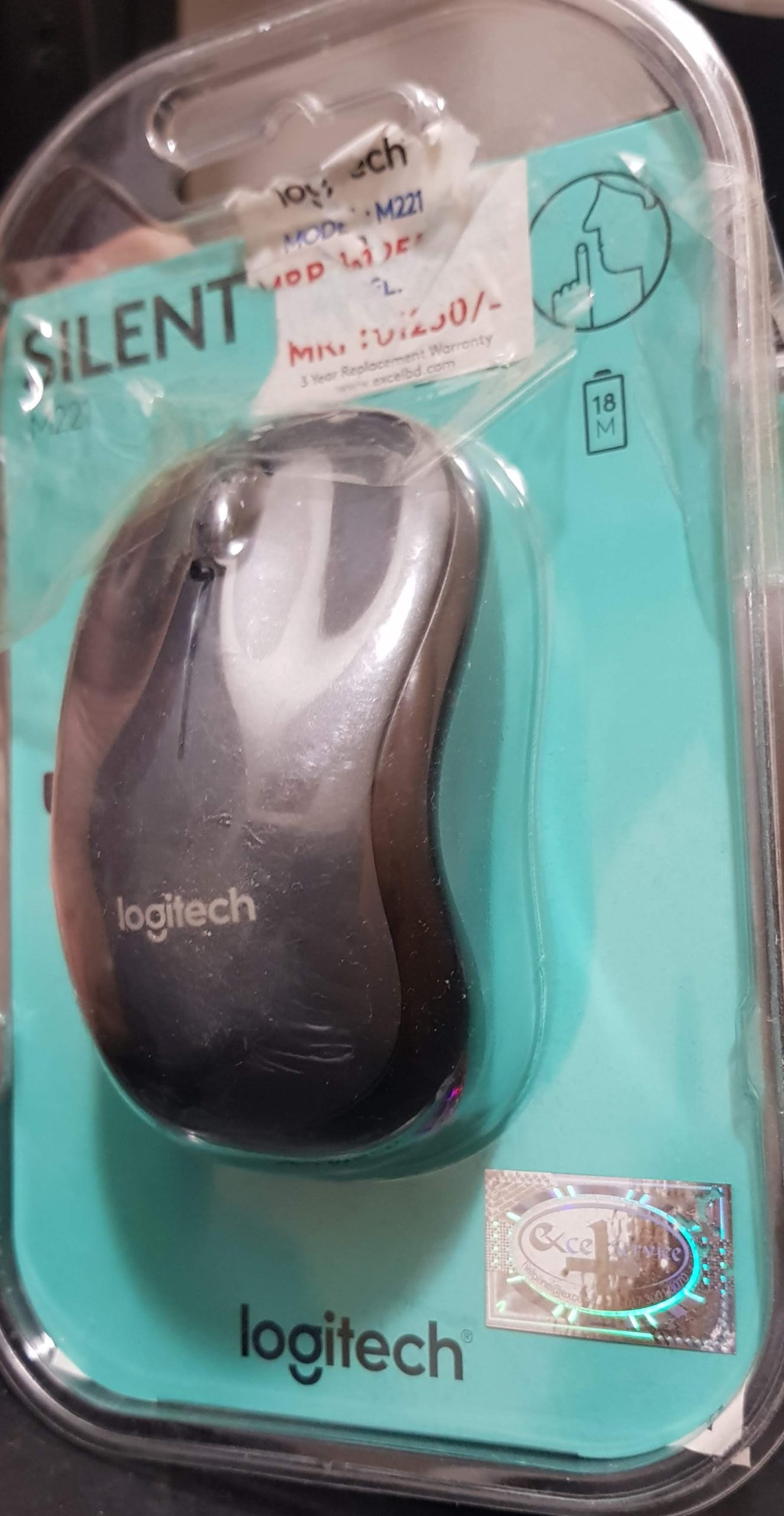 Original Logitech M221 Silent Wireless Mouse - black