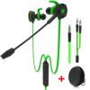 Original Plextone G30 In-Ear Gaming Headset with Noise Cancelling Wired Headphone with 3.5mm Jack - green
