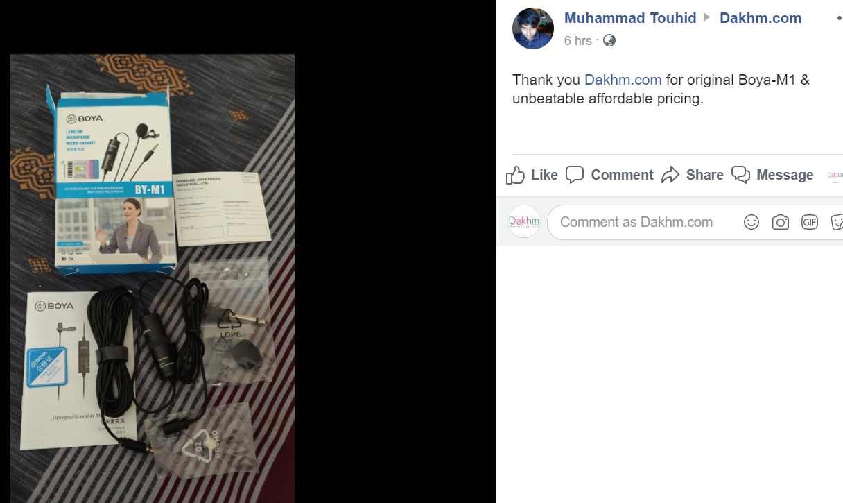 Original BOYA M1 Microphone For Laptop, DSLR, Mobile Original BOYA M1 Microphone For Laptop, DSLR, Mobile