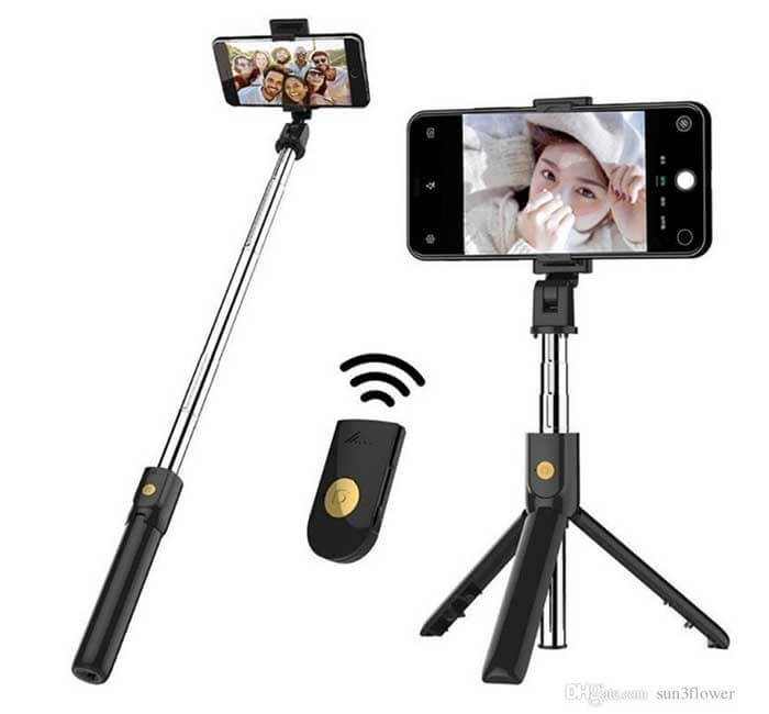 Original K07 Flexible Selfie Stick Tripod Stand Bluetooth Remote Control For Phone Camera