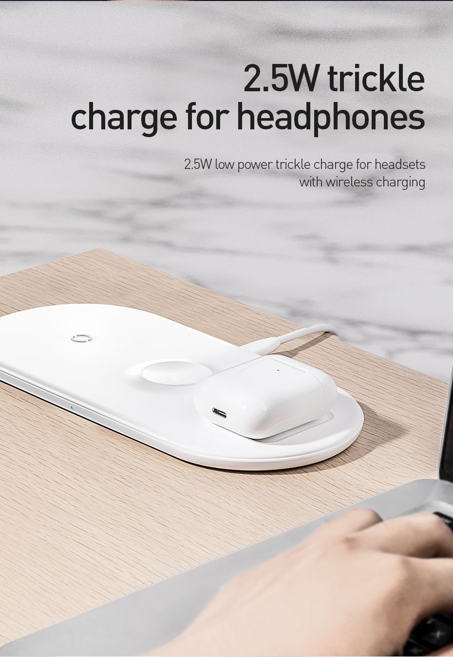 Original Baseus Smart 3 in 1 Wireless Charger for mobile phones , Apple Watch, Pods Baseus Smart 3 In 1 Qi Wireless Charger For Iphone Apple Watch Airpods (14)