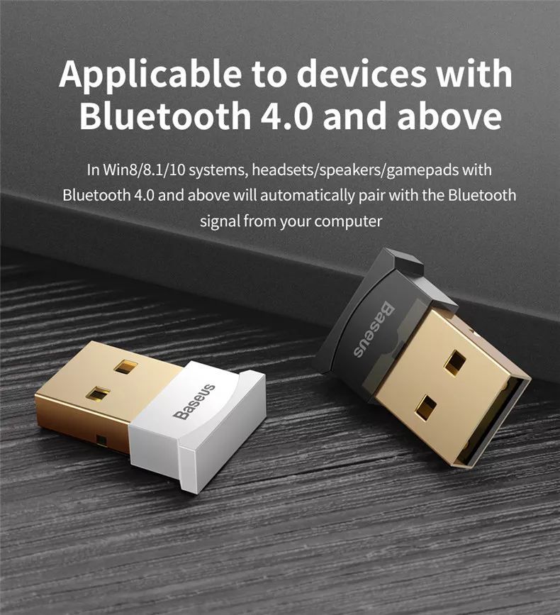 Original Baseus Mini USB Bluetooth Receiver - black