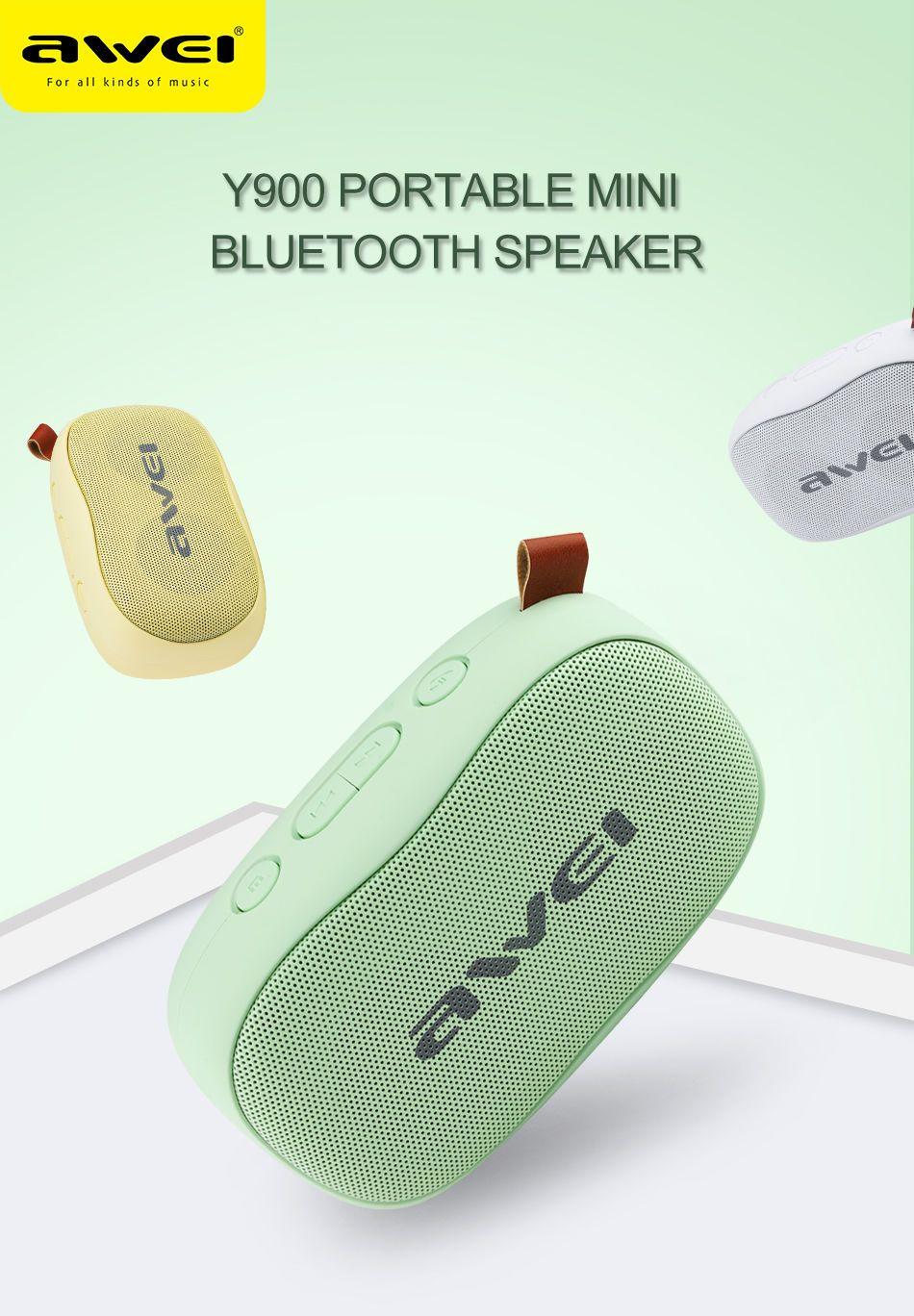 Original Awei Y900 - Wireless Bluetooth Speaker - Yellow
