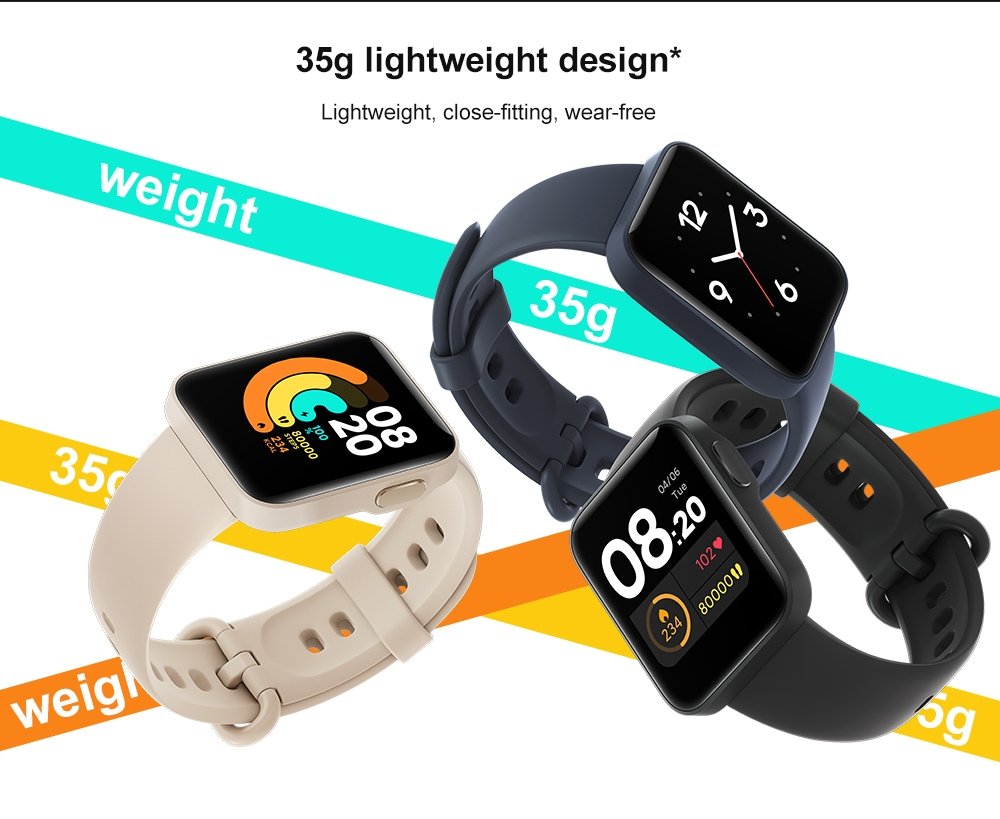 Original Xiaomi Mi Watch Lite Global Version – Black Original Xiaomi Mi Watch Lite Global Version – Black
