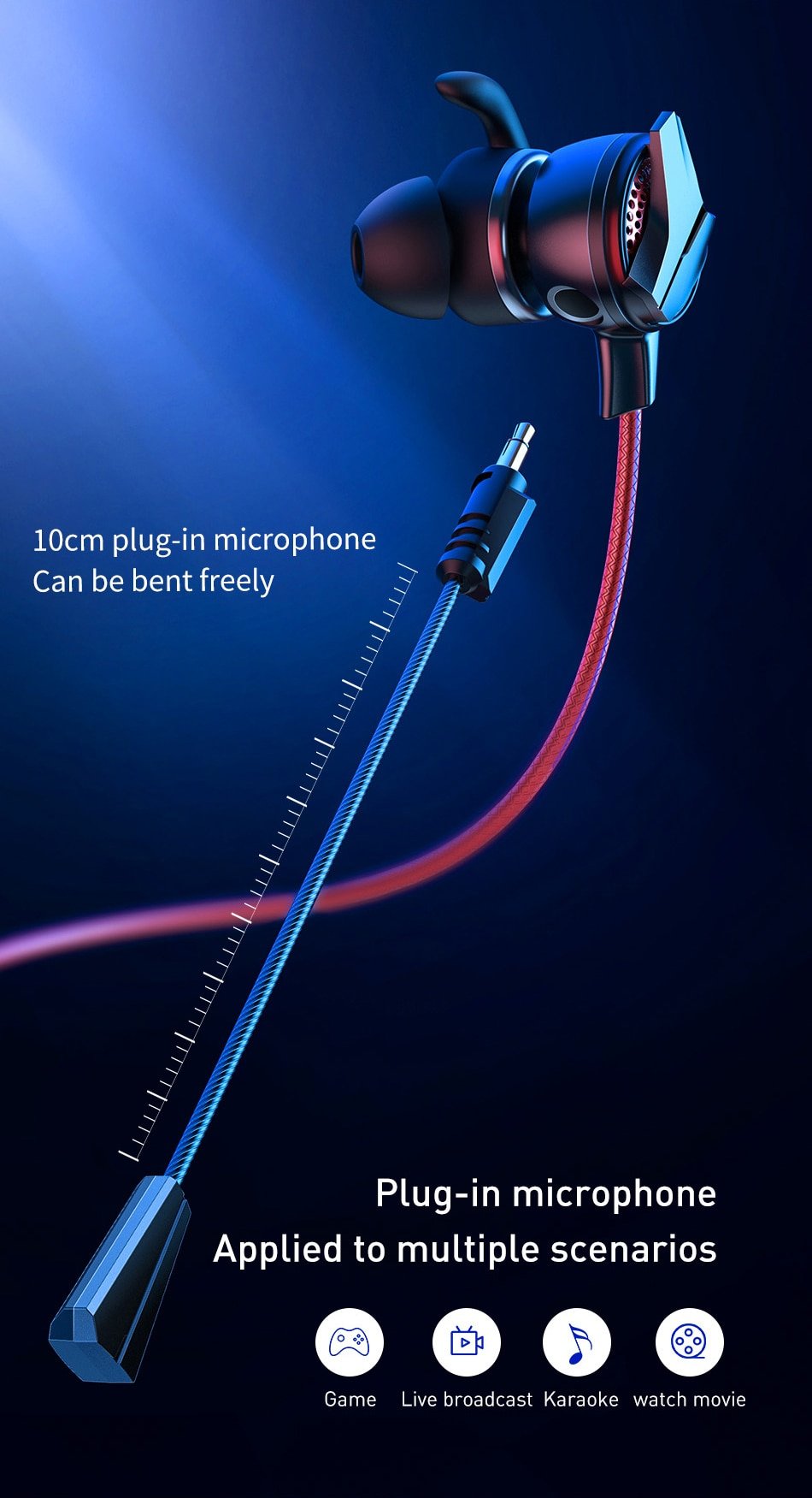 Baseus GAMO H15 3.5mm Gaming Earphones 9 Baseus GAMO H15 3.5mm Gaming Earphones 9