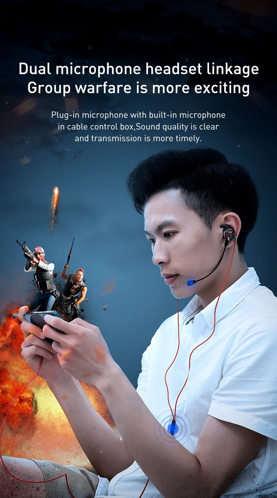 Baseus GAMO H15 3.5mm Gaming Earphones 4 Baseus GAMO H15 3.5mm Gaming Earphones 4