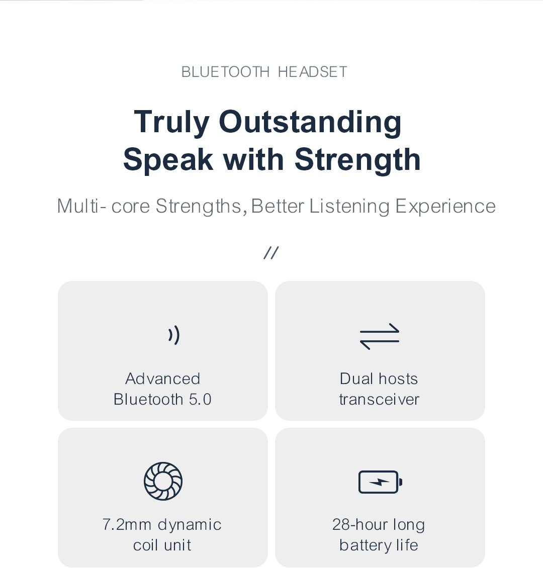 Haylou GT3 TWS Wireless Bluetooth Headphones - Black