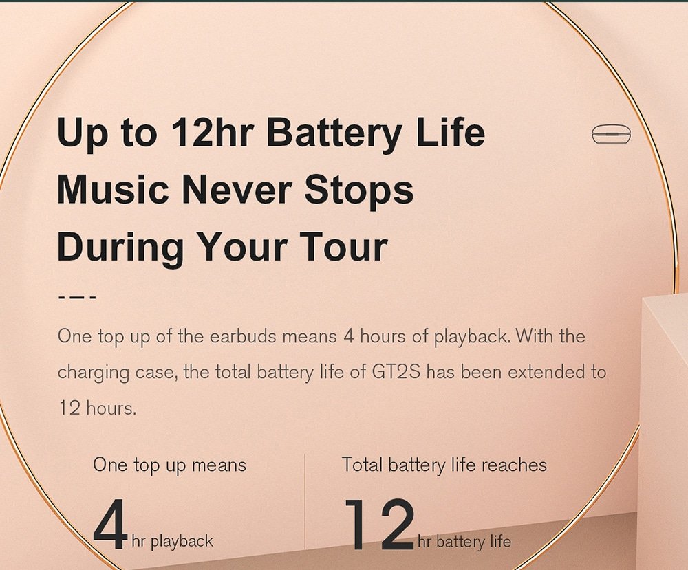 Haylou GT2S Wireless Bluetooth Headphone - Black