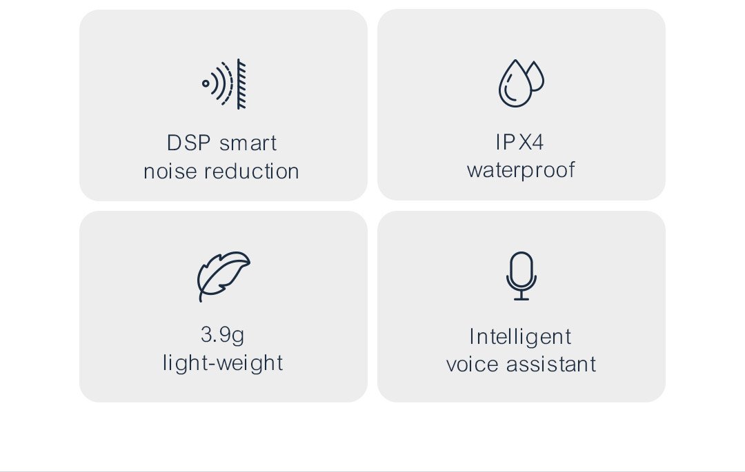 Haylou GT3 TWS Wireless Bluetooth Headphones - Black