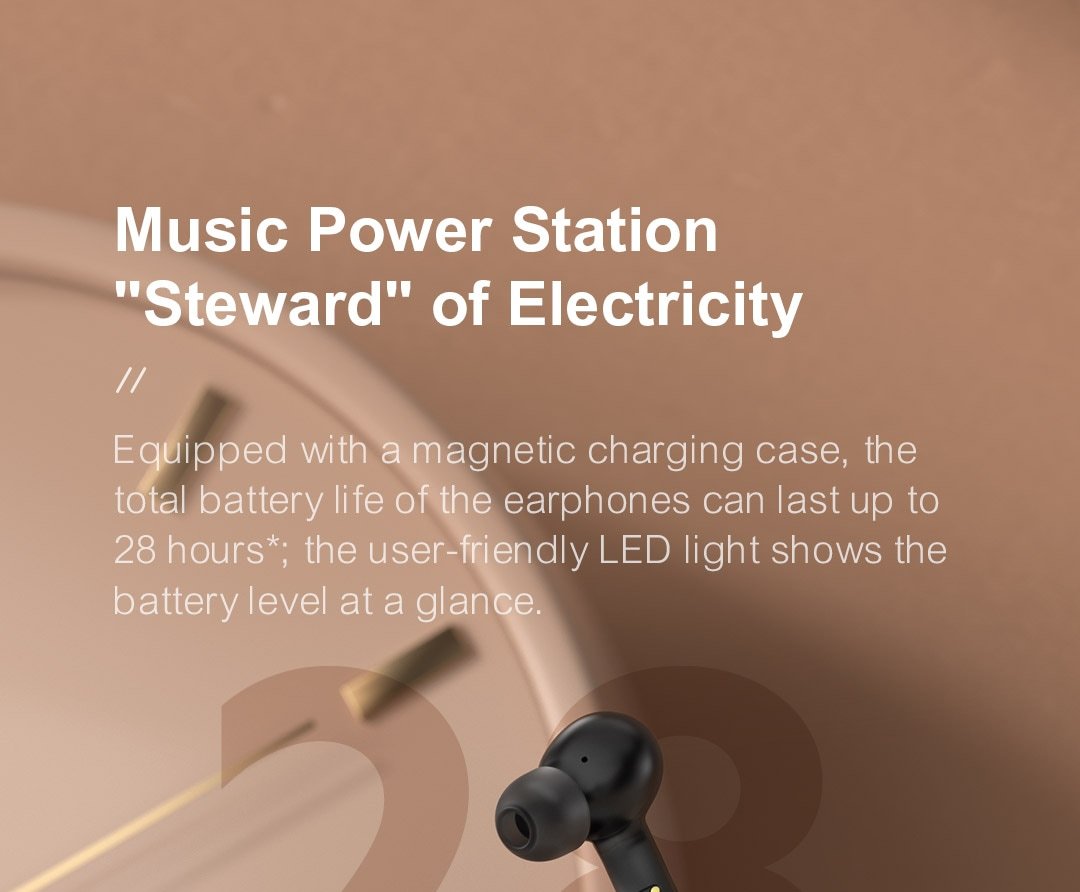 Haylou GT3 TWS Wireless Bluetooth Headphones - Black