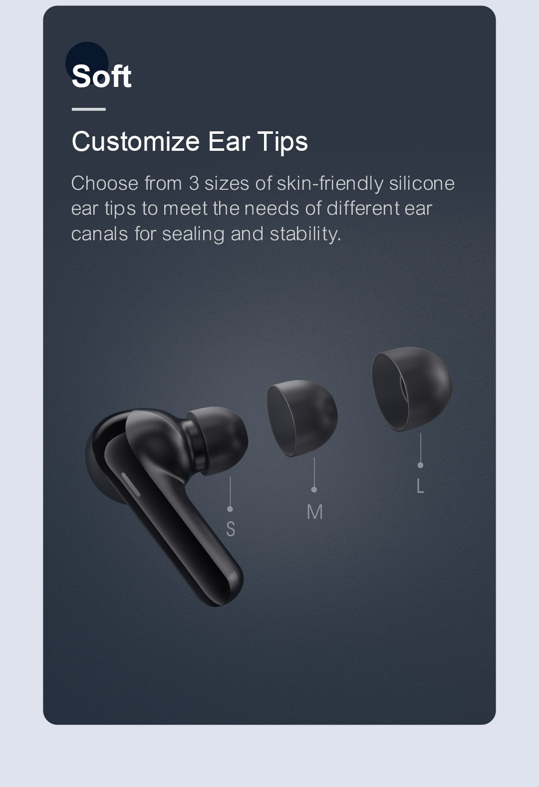 Haylou GT3 TWS Wireless Bluetooth Headphones - Black