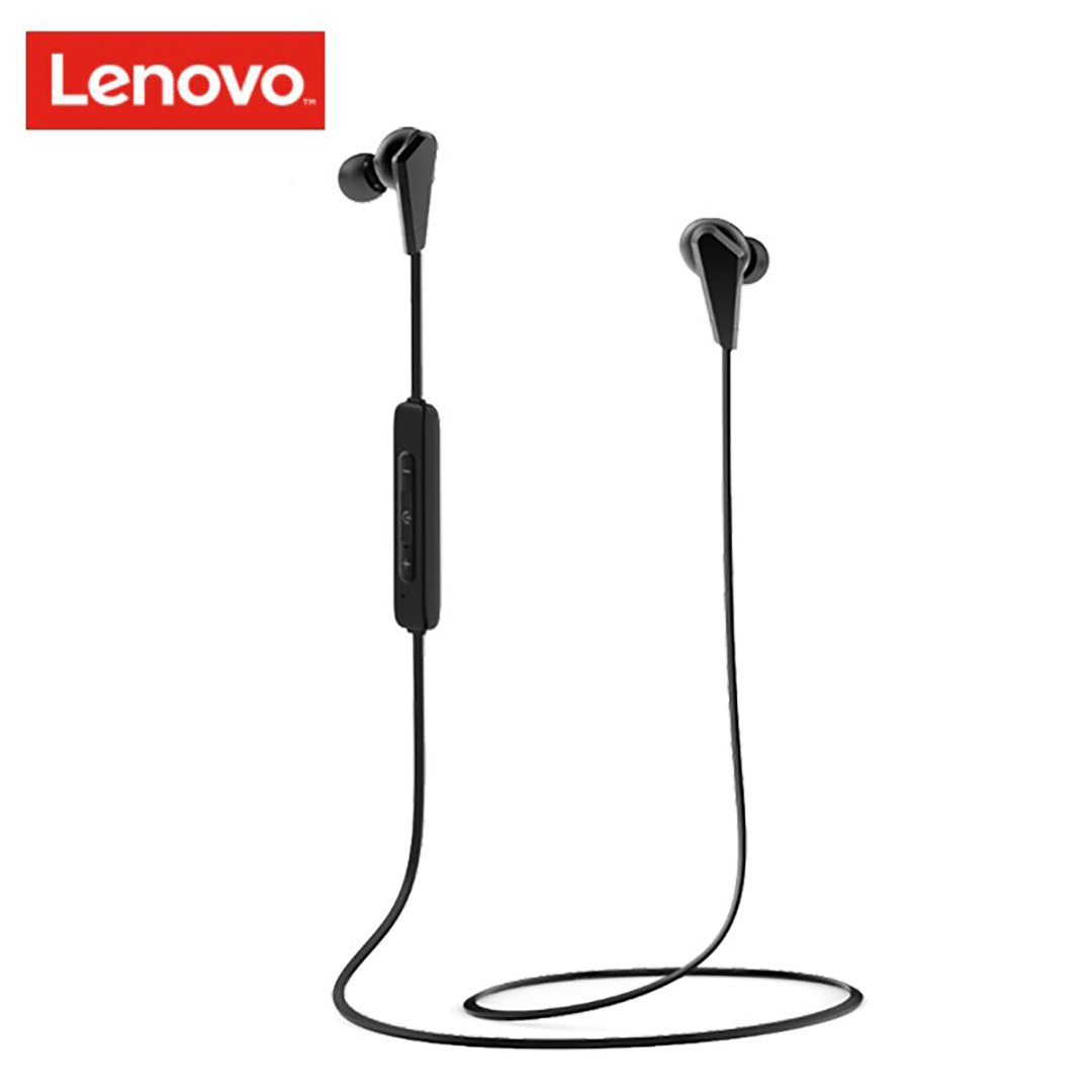 Original Lenovo HE01 Bluetooth 5.0 Neckband Wireless Earphones Stereo Sports Bluetooth Headset Sports Running Waterproof - black Original Lenovo HE01 Bluetooth 5.0 Neckband Wireless Earphones Stereo Sports Bluetooth Headset Sports Running Waterproof - black