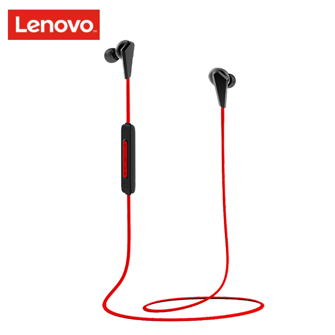 Original Lenovo HE01 Bluetooth 5.0 Neckband Wireless Earphones Stereo Sports Bluetooth Headset Sports Running Waterproof - black