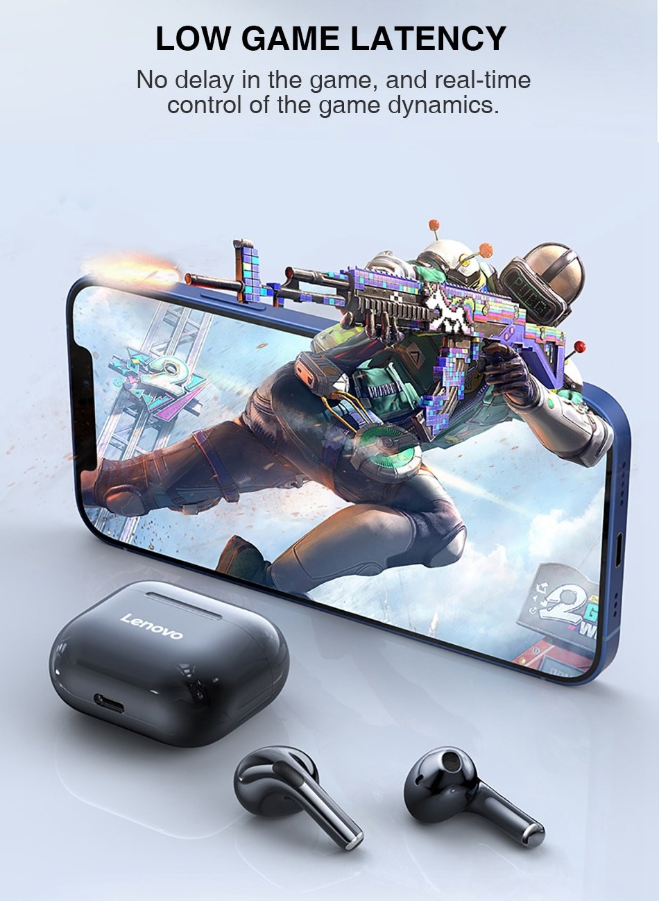 Lenovo LP40 TWS Wireless Bluetooth Earbuds 10 Lenovo LP40 TWS Wireless Bluetooth Earbuds 10