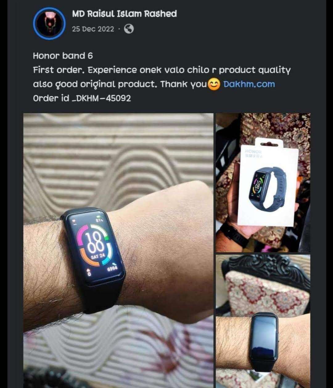 Original Honor Band 6 Fitness Tracker – Black Original Honor Band 6 Fitness Tracker – Black