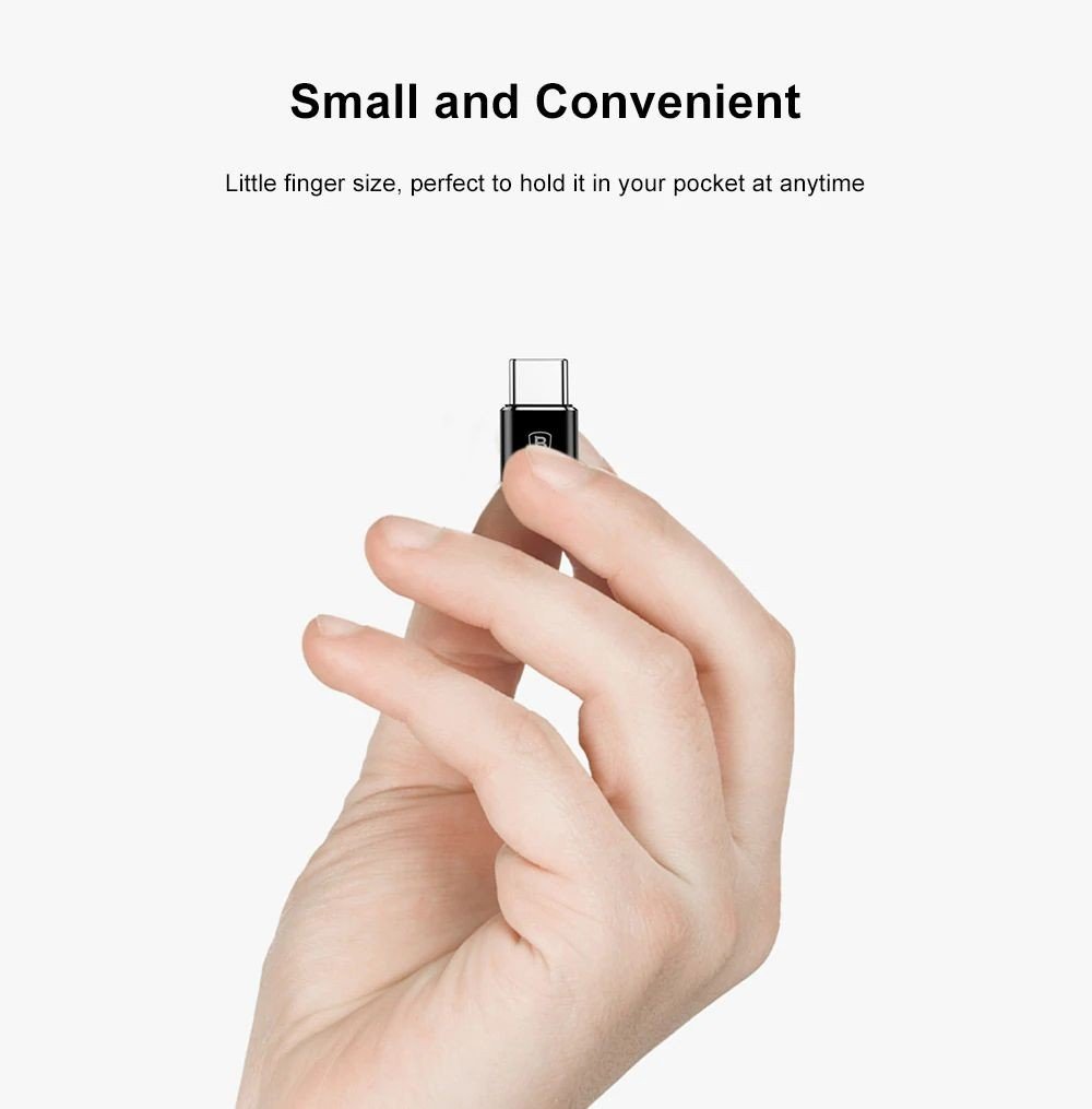 Baseus Type C Male To Micro Usb Female Otg Adapter (2)