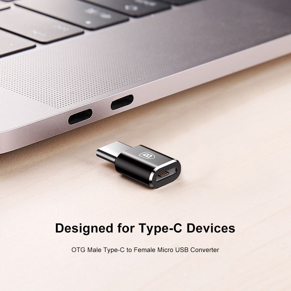 Baseus Type C Male To Micro Usb Female Otg Adapter (4)