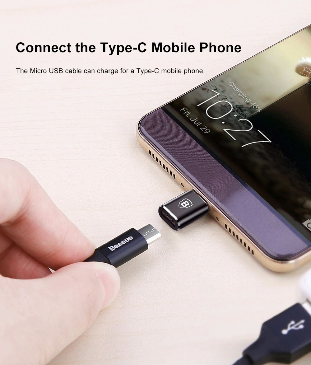 Baseus Type C Male To Micro Usb Female Otg Adapter (7)