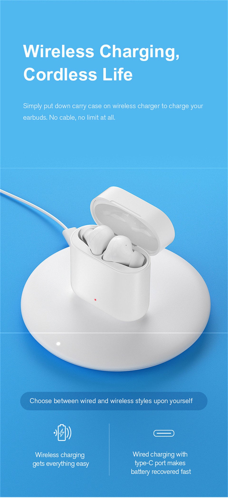 Original Haylou T19 TWS True Wireless Earbuds – White