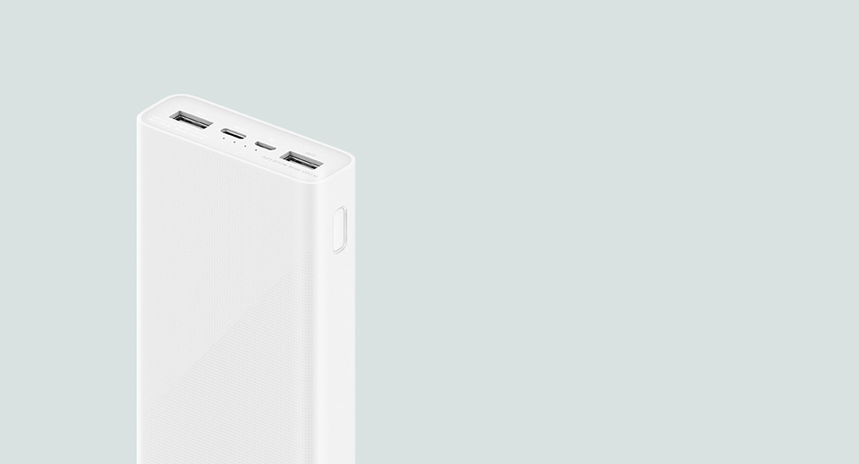 Original Xiaomi Mi Power bank 20000mAh V3 USB-C With QC3.0 18W – White