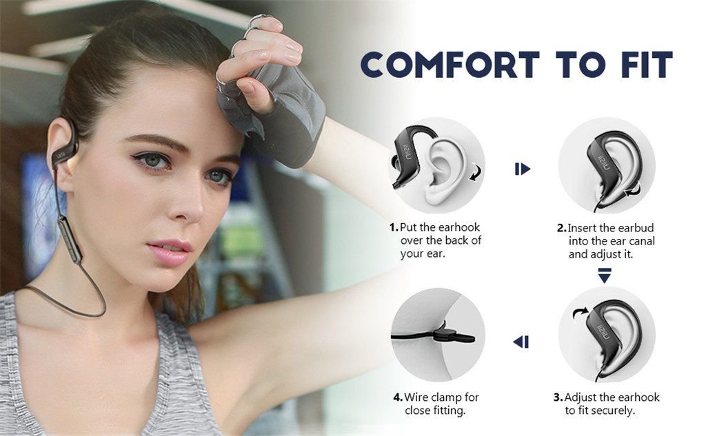 Uiisii Bt100 Wireless Bluetooth Sports Earphones (3)