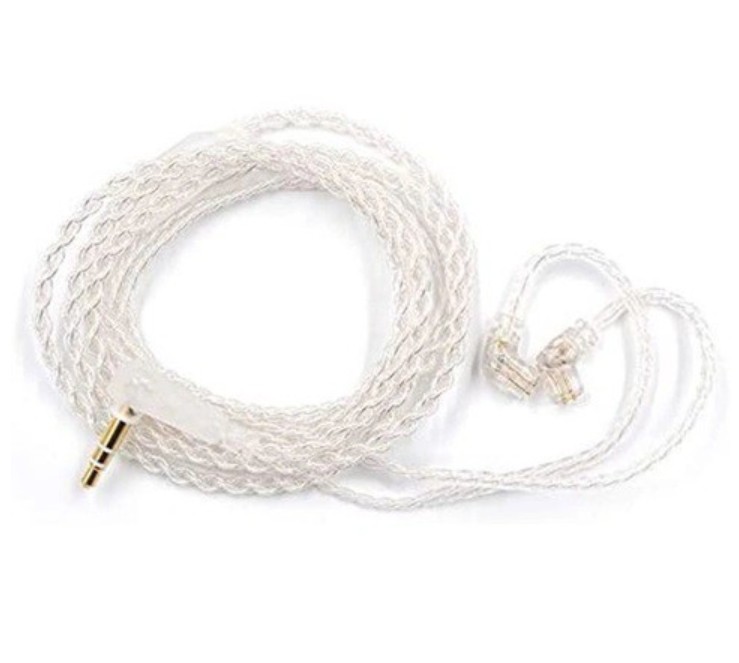 Original KZ C Pin Silver Plated Upgrade Cable (Without Mic)