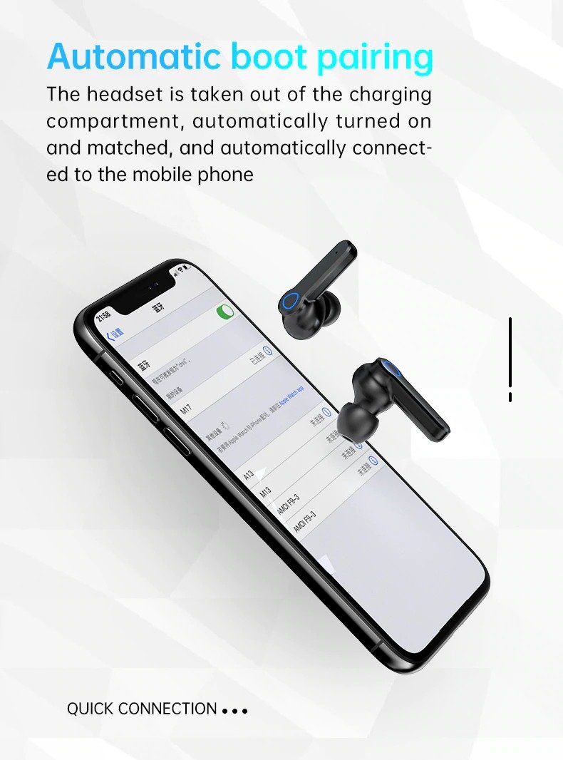 First Grade M19 Earbuds TWS Earphone Intelligent Touch Control Wireless Bluetooth 5.1 Headphones Waterproof LED Display With Microphone First Grade M19 Earbuds TWS Earphone Intelligent Touch Control Wireless Bluetooth 5.1 Headphones Waterproof LED Display With Microphone