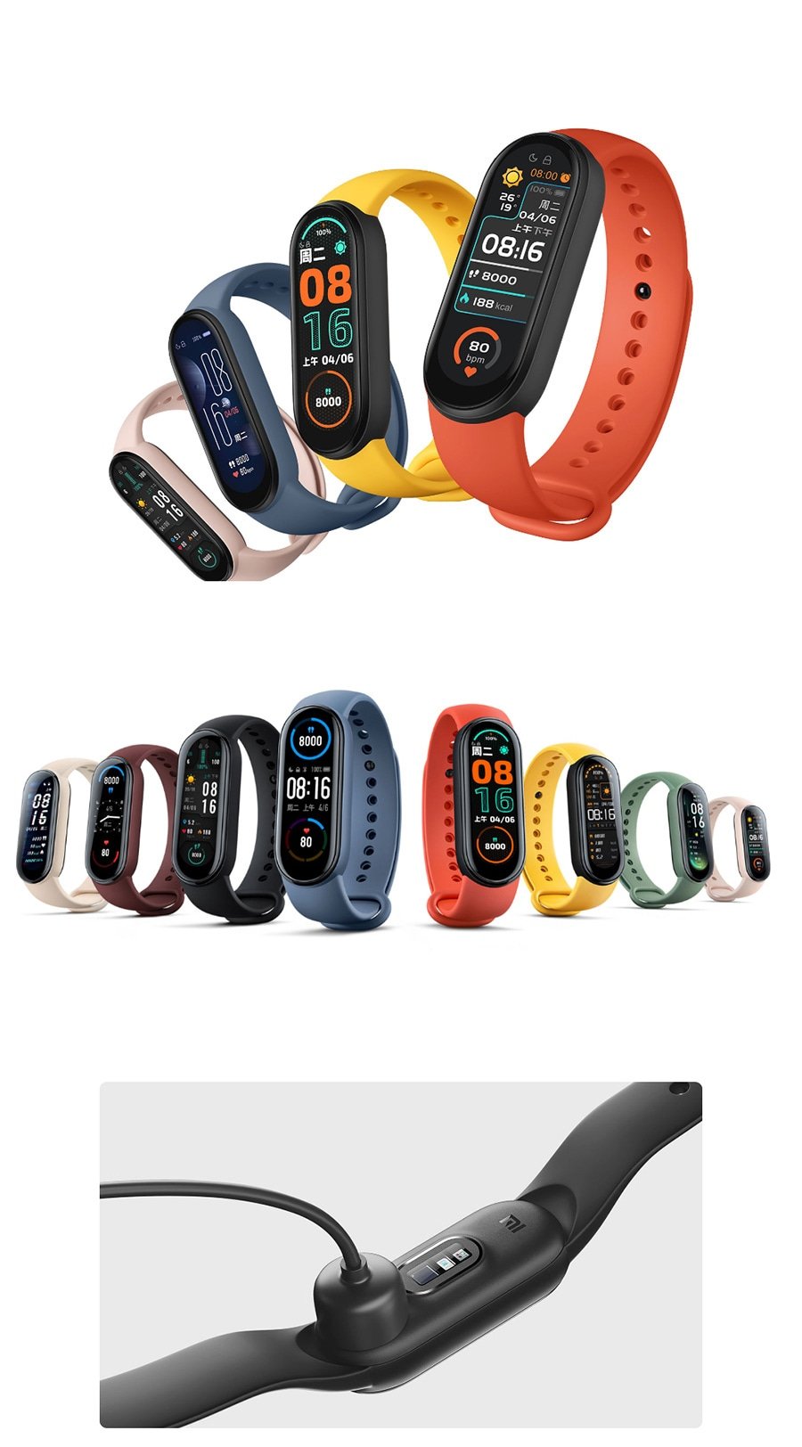 Original Xiaomi Mi Band 6 Wristband – Black(Global Version) Original Xiaomi Mi Band 6 Wristband – Black(Global Version)