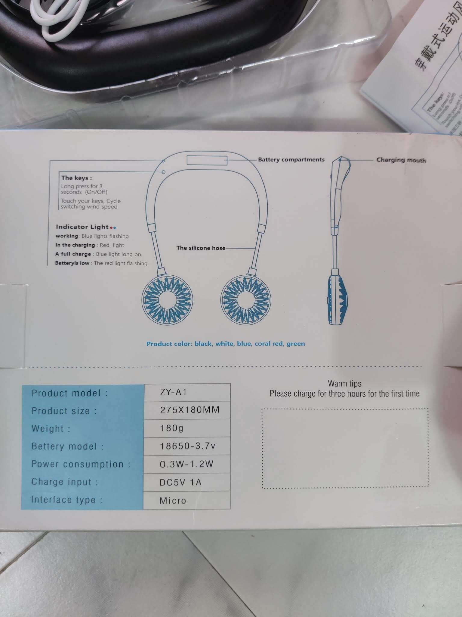 Hanging Neck Fan for Kitchen Folding Handheld Fan Wearable Portable Neckband Mini Fan USB Chargeable Hanging Neck Fan for Kitchen Folding Handheld Fan Wearable Portable Neckband Mini Fan USB Chargeable