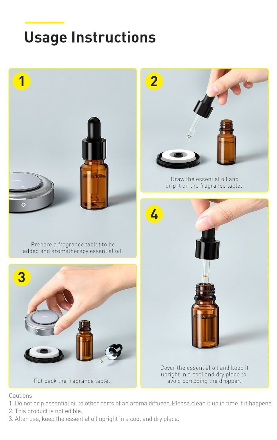 Original Baseus Essential oil Cologne*1 osmanthus *1 ocean *1 Black CRJY01-01 Original Baseus Essential oil Cologne*1 osmanthus *1 ocean *1 Black CRJY01-01