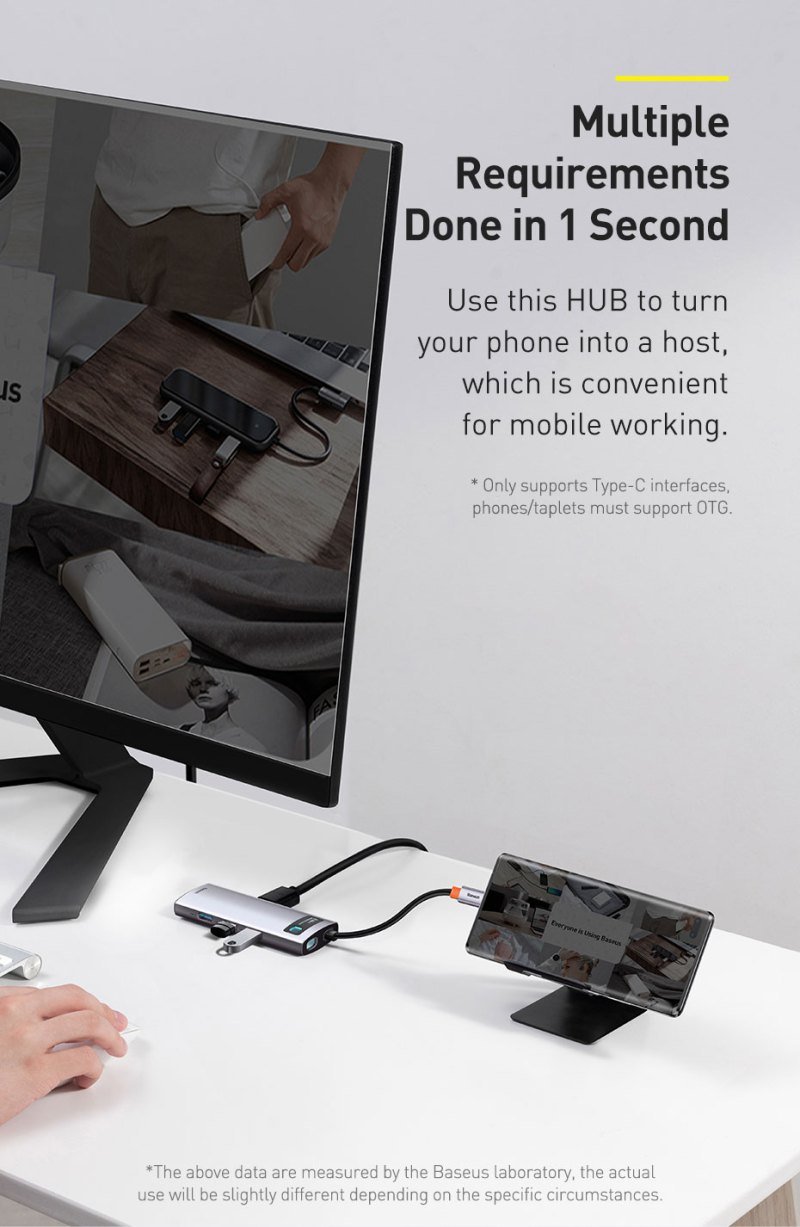 Baseus Metal Gleam Series 8-in-1 Multifunctional Type-C HUB Docking Station 13 Baseus Metal Gleam Series 8-in-1 Multifunctional Type-C HUB Docking Station 13