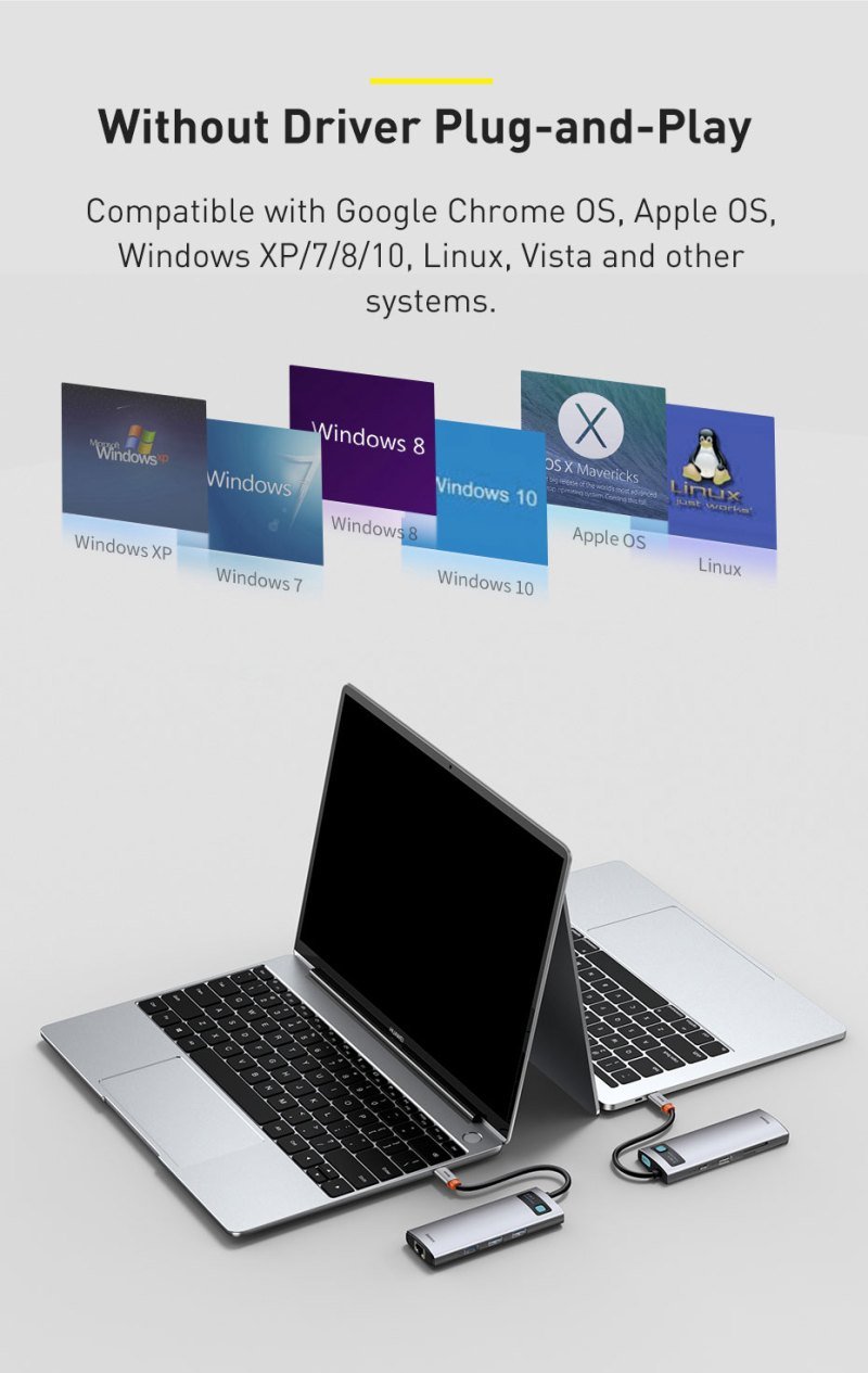 Baseus Metal Gleam Series 8-in-1 Multifunctional Type-C HUB Docking Station 15 Baseus Metal Gleam Series 8-in-1 Multifunctional Type-C HUB Docking Station 15