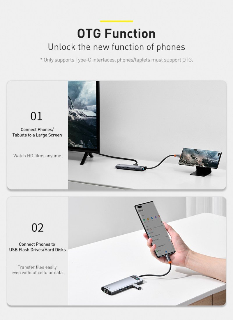 Baseus Metal Gleam Series 8-in-1 Multifunctional Type-C HUB Docking Station 18 Baseus Metal Gleam Series 8-in-1 Multifunctional Type-C HUB Docking Station 18