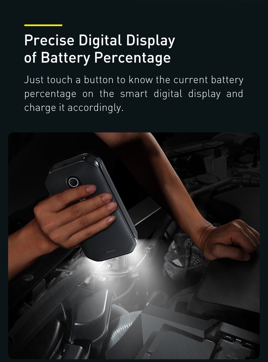 Baseus Super Energy Pro Car Jump Starter 12000mAh 12 Baseus Super Energy Pro Car Jump Starter 12000mAh 12